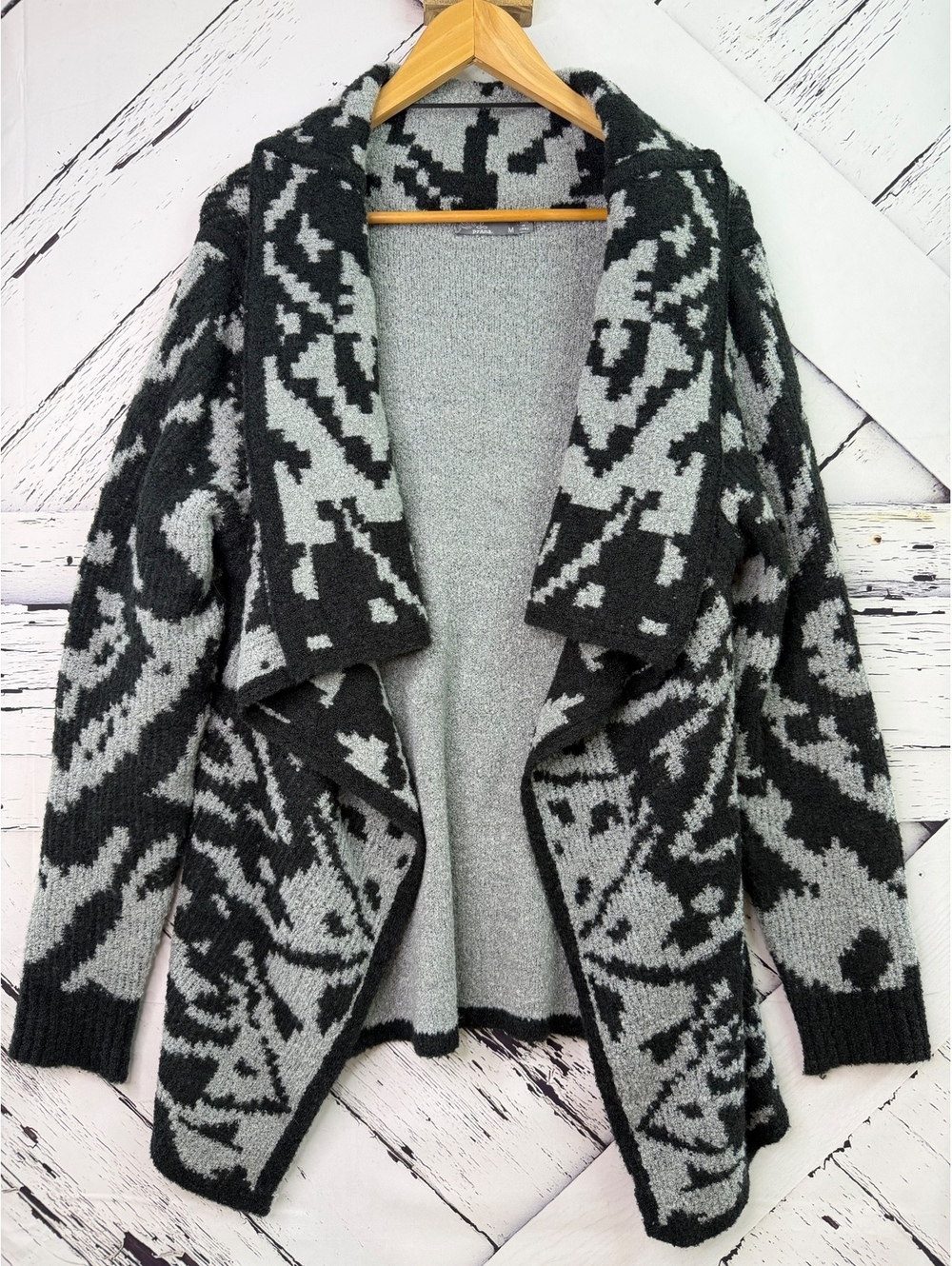 prAna Alberta Boho Cozy Cabincore Reversible Draped Cardigan Sweater Women’s M